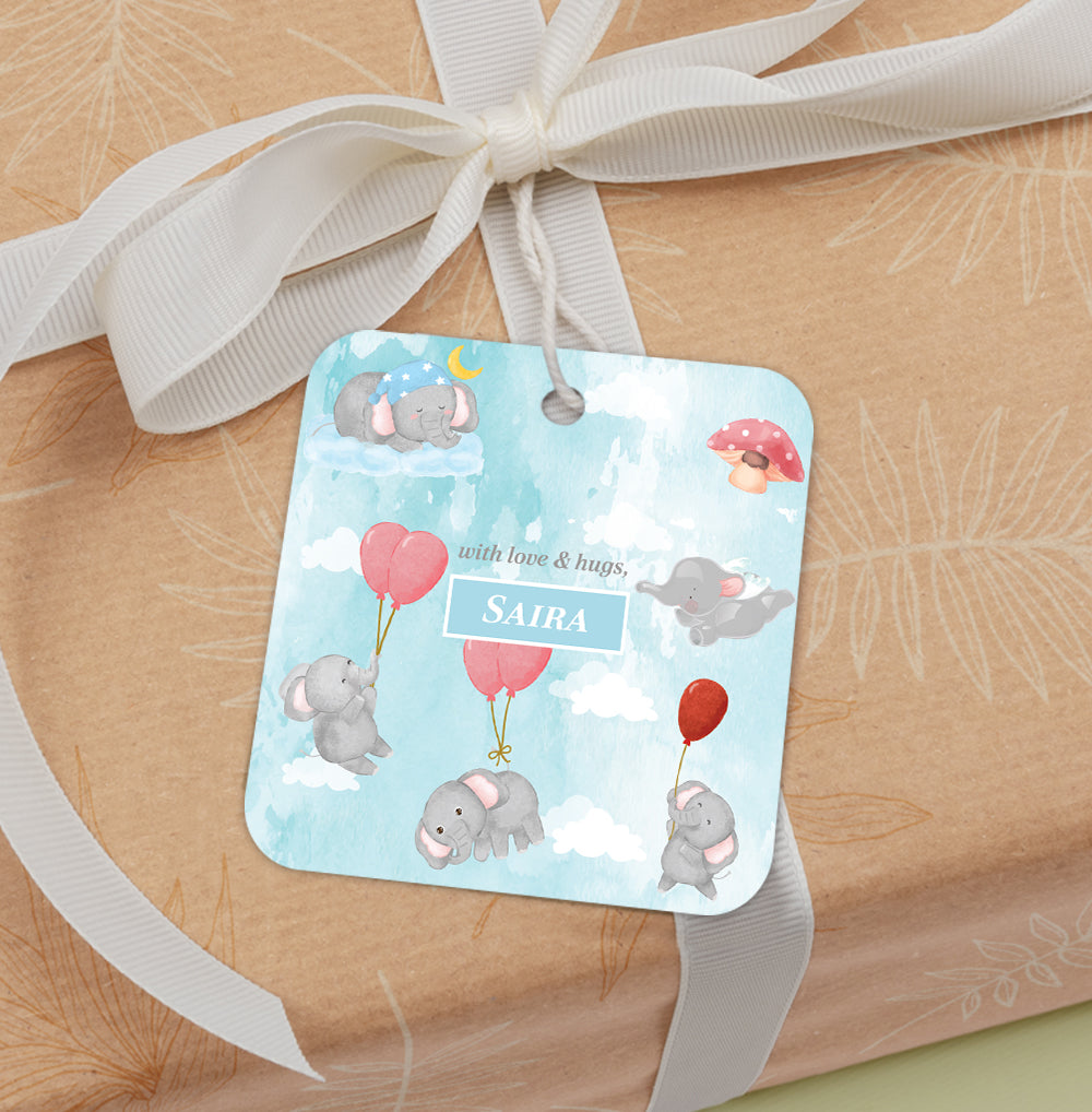 Red Balloon Ellie Gift Tag (kids)