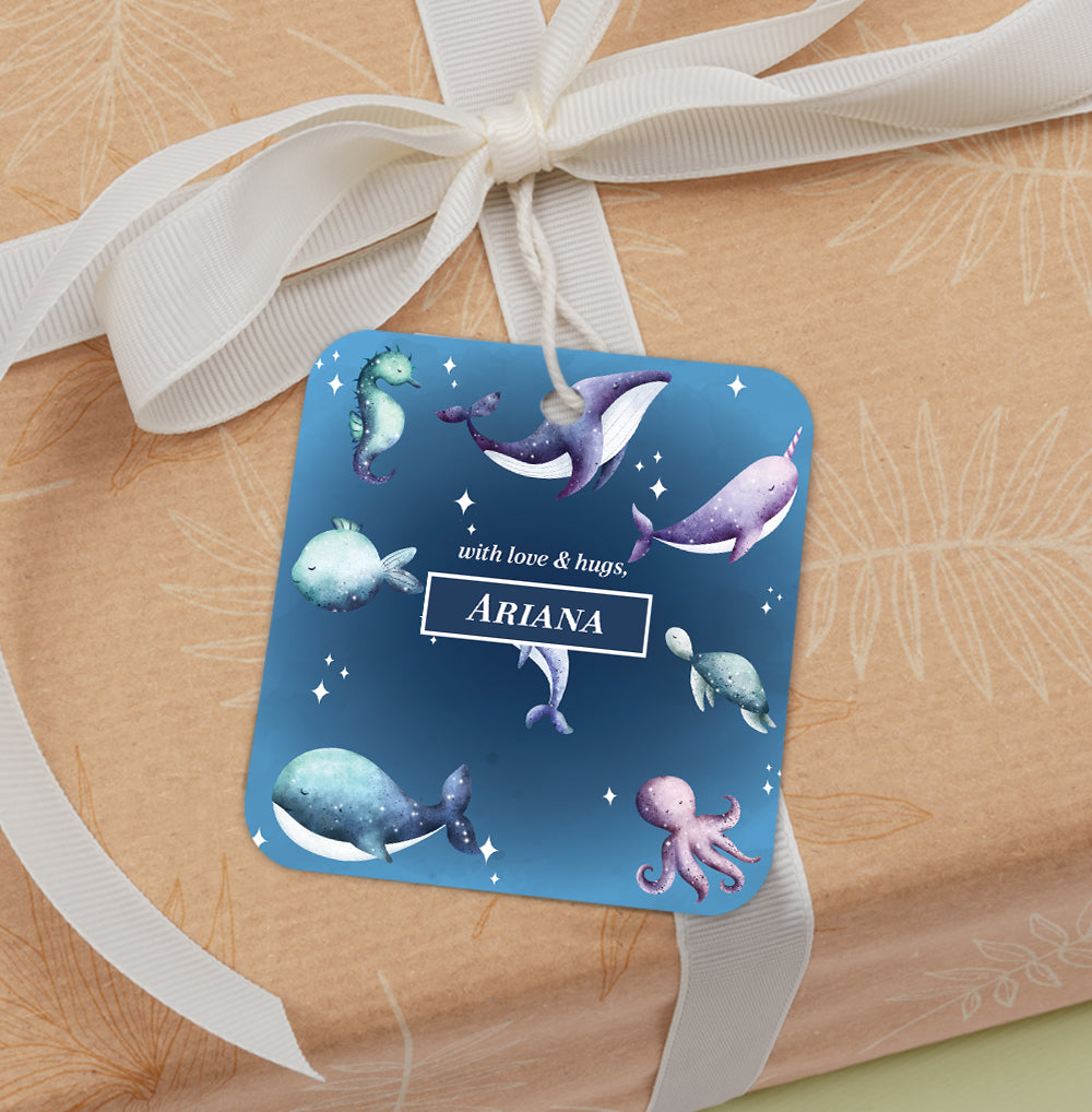 Midnight Ocean Gift Tag (kids)