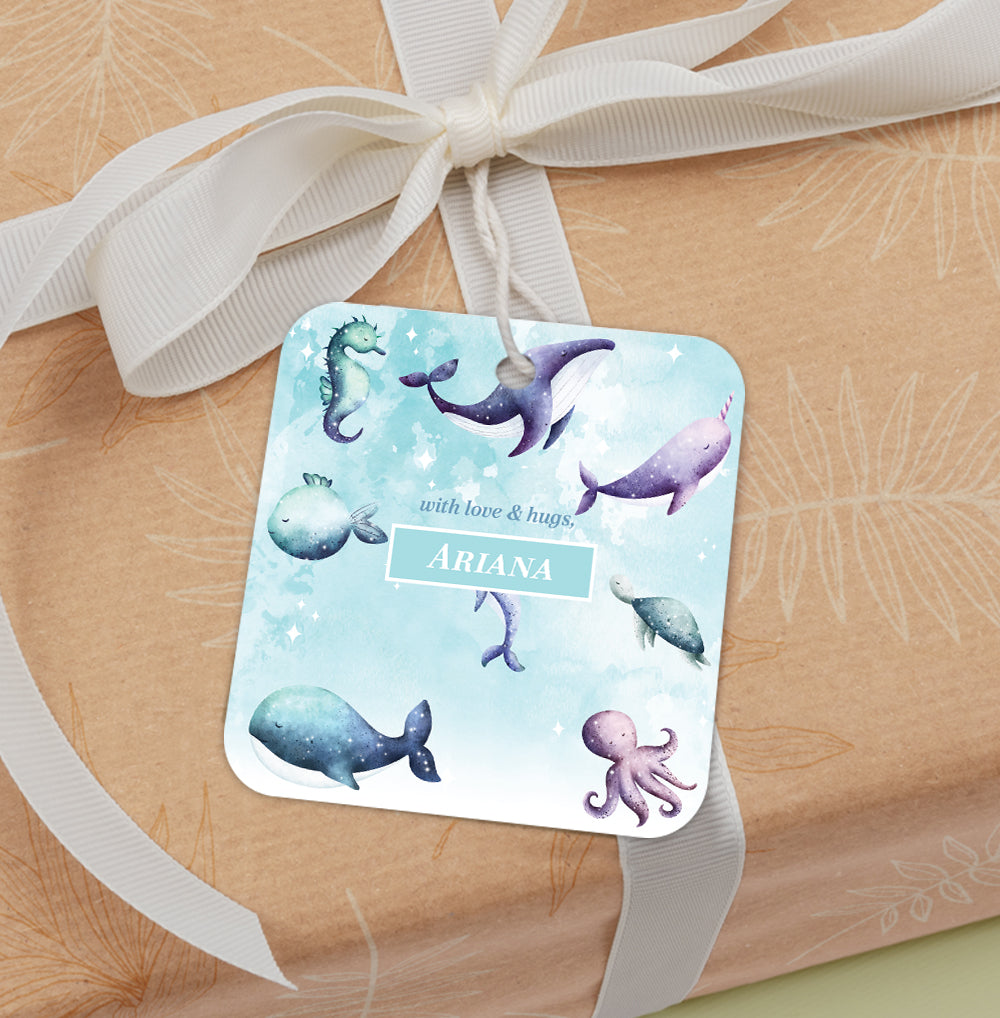 Midnight Ocean Gift Tag (kids)