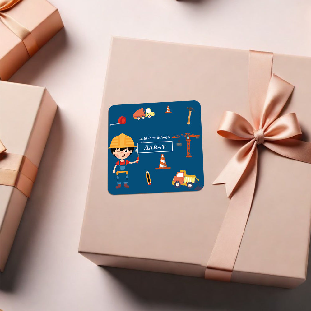 Little Builder Gift Sticker (kids)