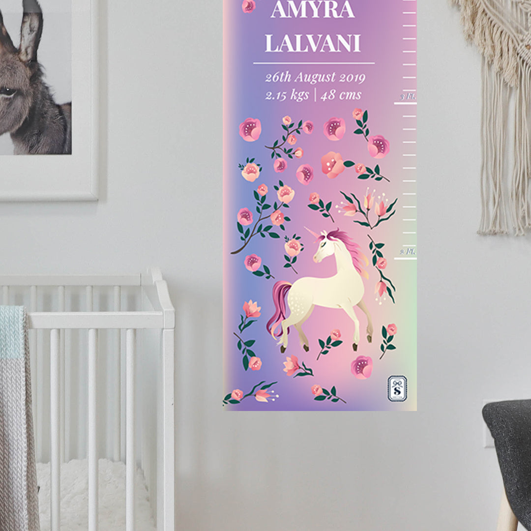 Unicorn Paradise Height Chart (kids)