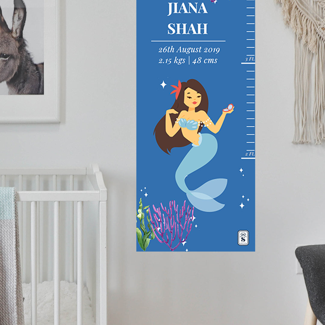 Sassy Mermaid Height Chart (kids)