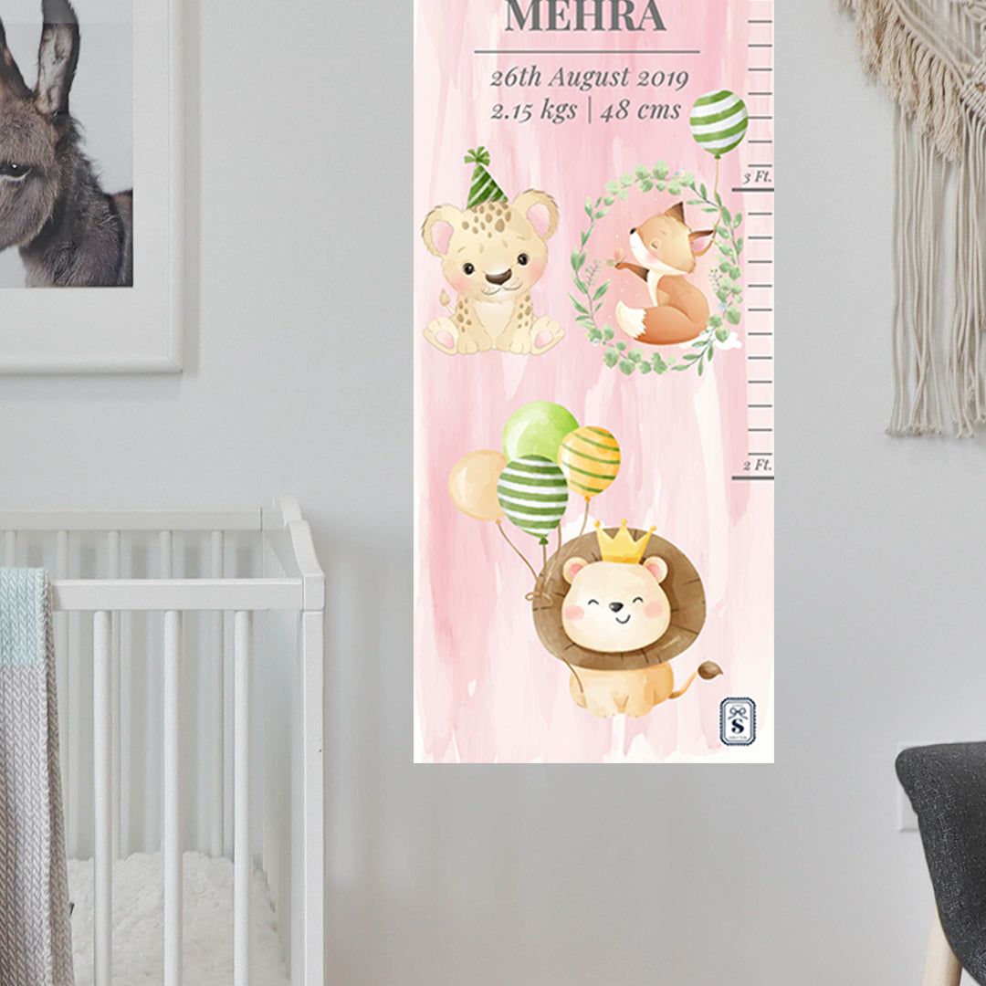 Safari Soiree Height Chart (kids)