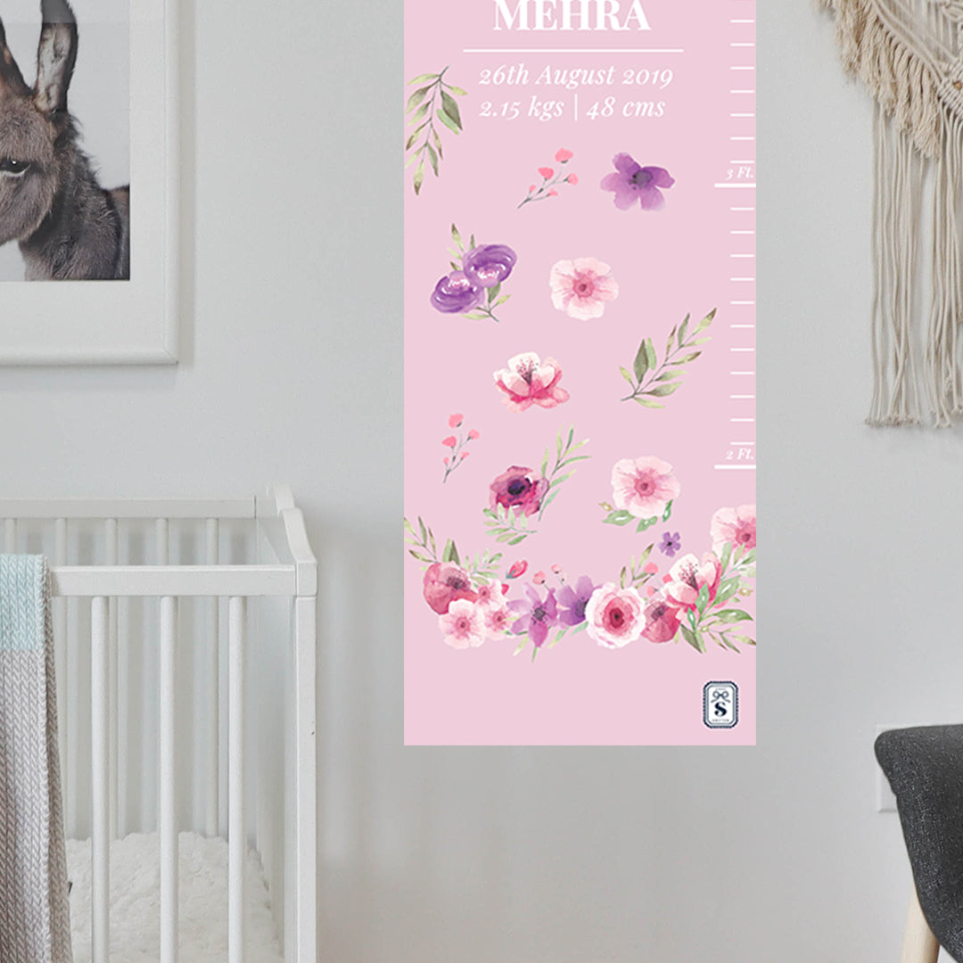 Floral Fiesta Height Chart (kids)