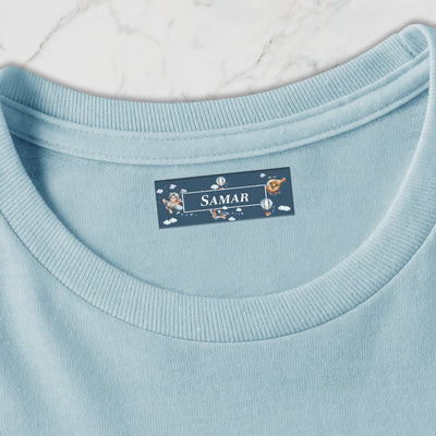 Teddy's Flight Iron on Labels - set of 30
