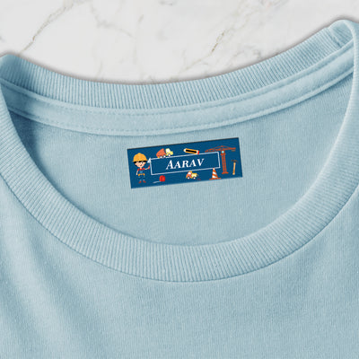 Little Builder Iron on Labels - set of 30