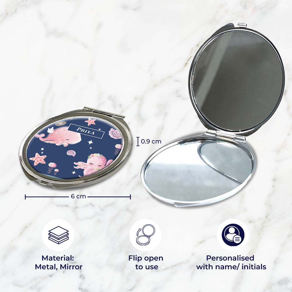 Blushing Underseas Kids Compact Mirror