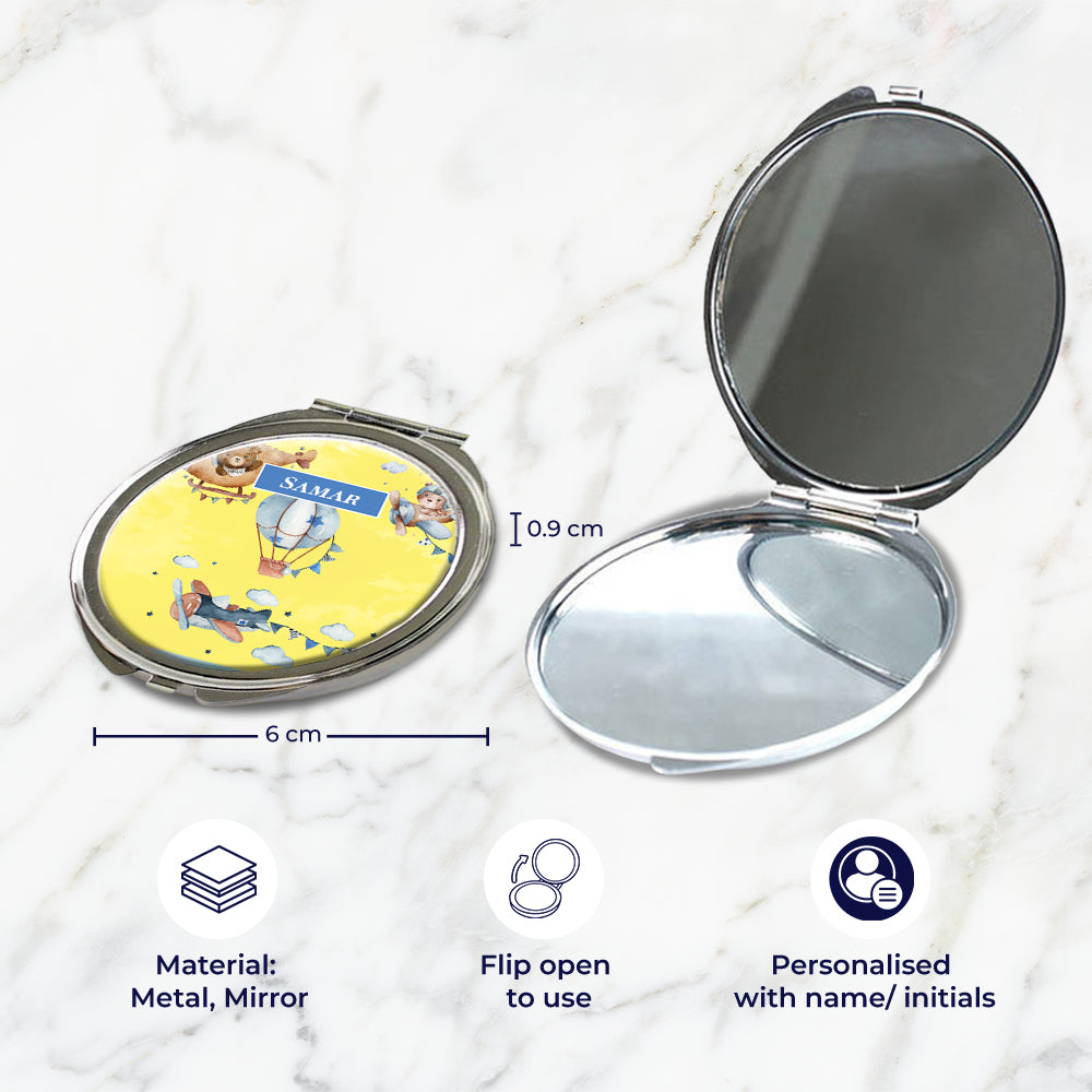 Teddy's Flight Kids Compact Mirror