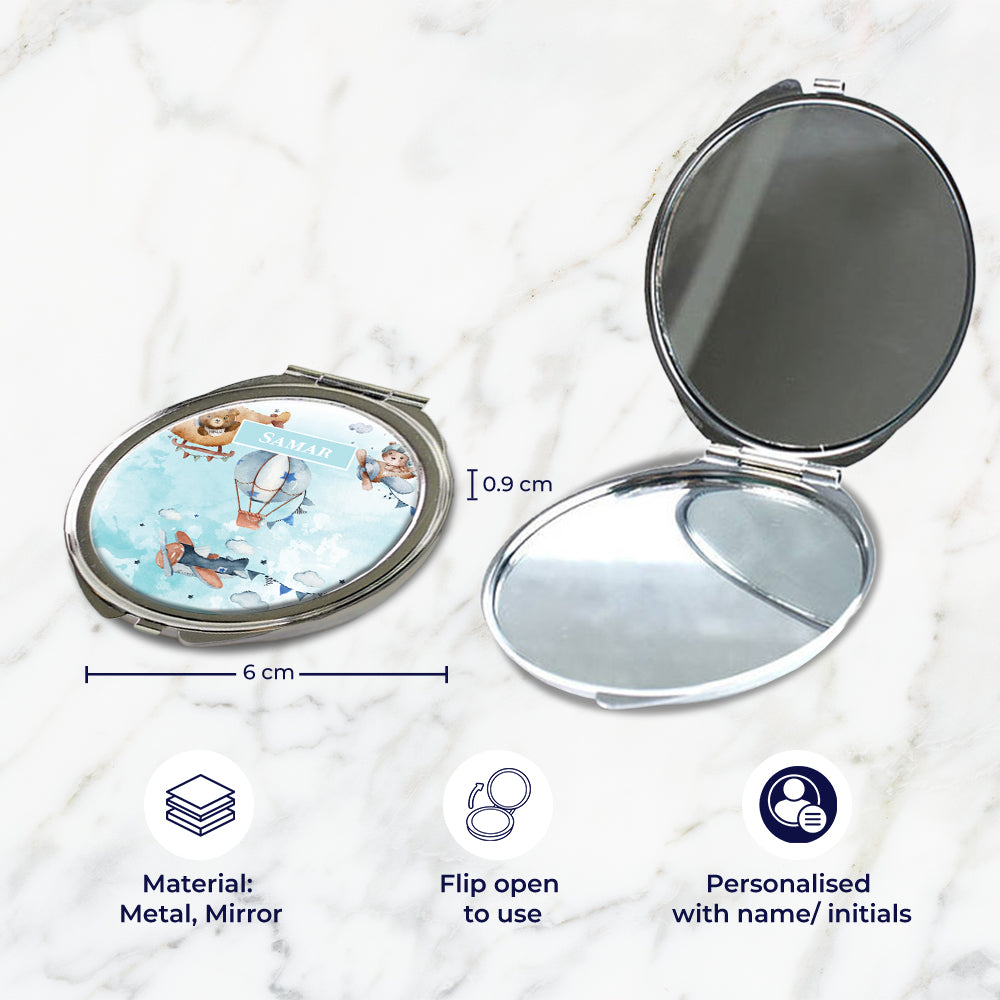 Teddy's Flight Kids Compact Mirror