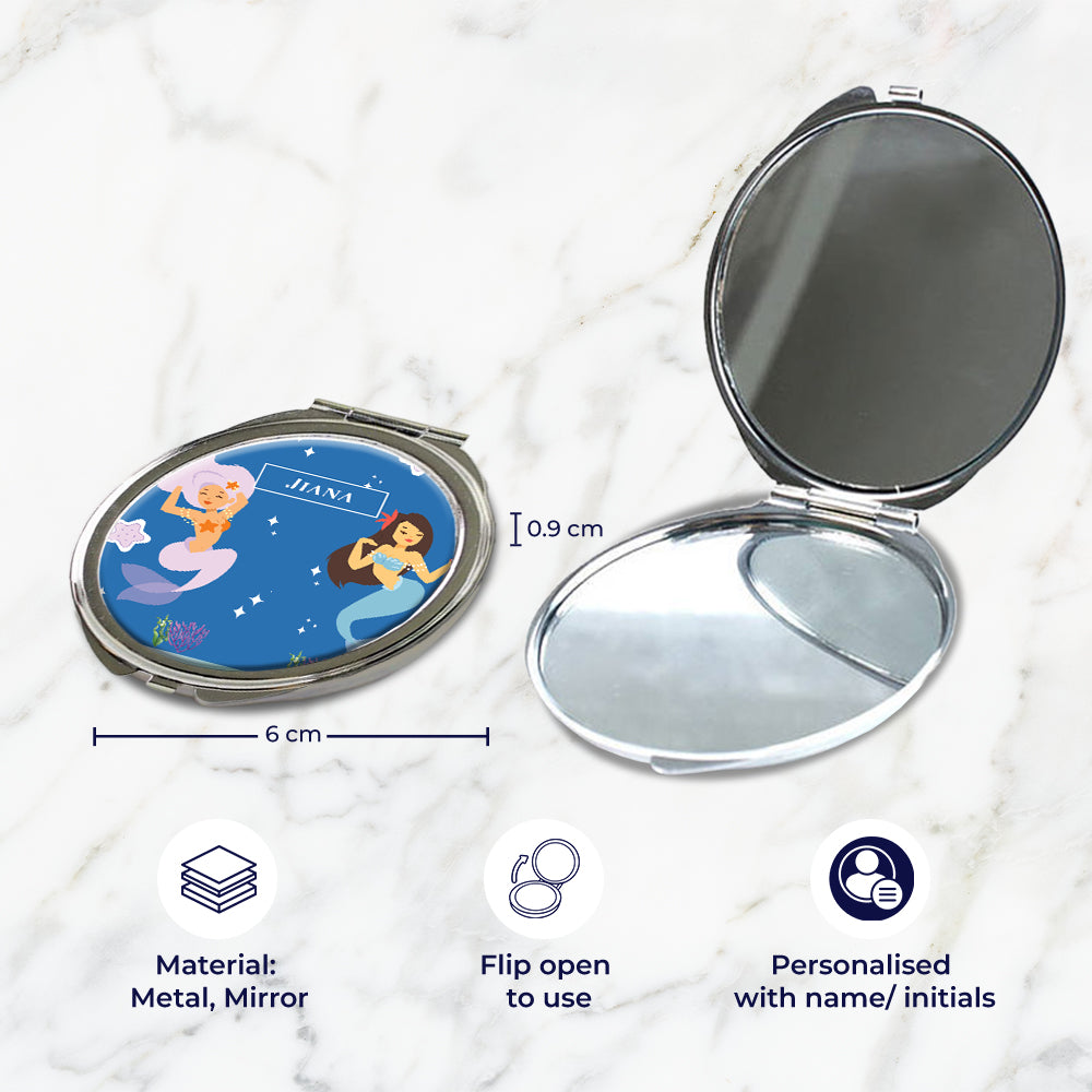 Sassy Mermaid Kids Compact Mirror