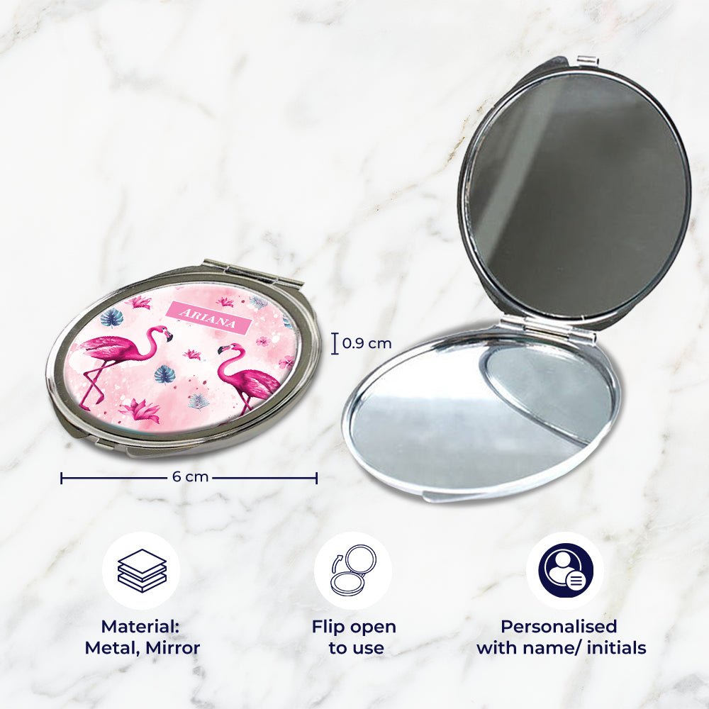 Flamingo Fiesta Kids Compact Mirror