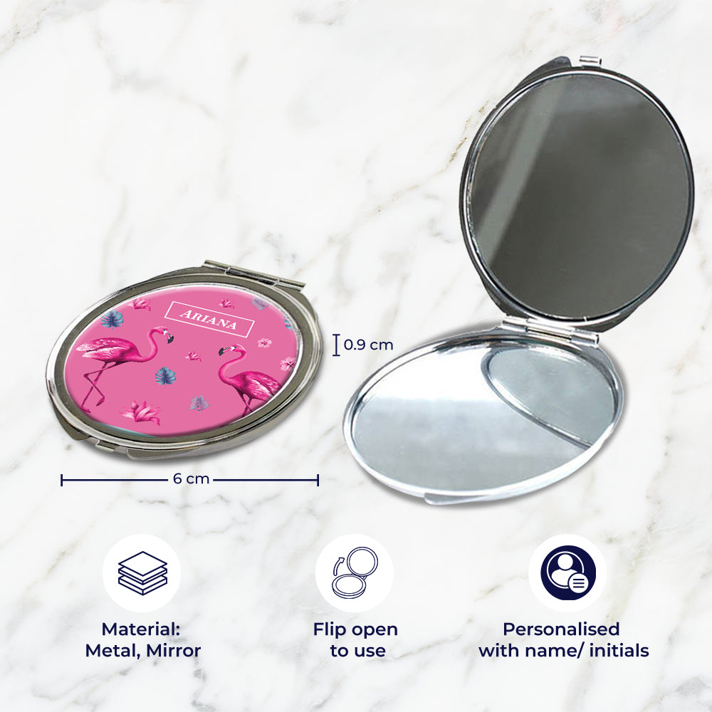 Flamingo Fiesta Kids Compact Mirror