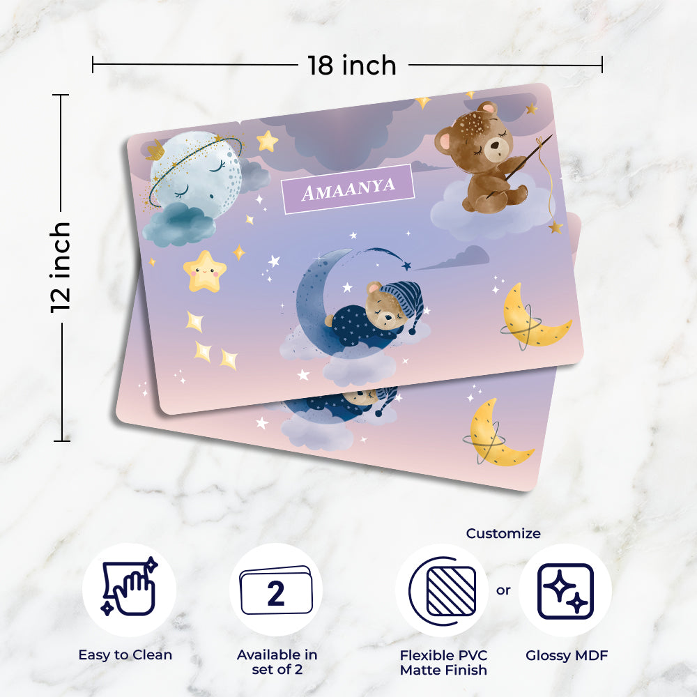 Moonlight Snuggles Placemat (kids)