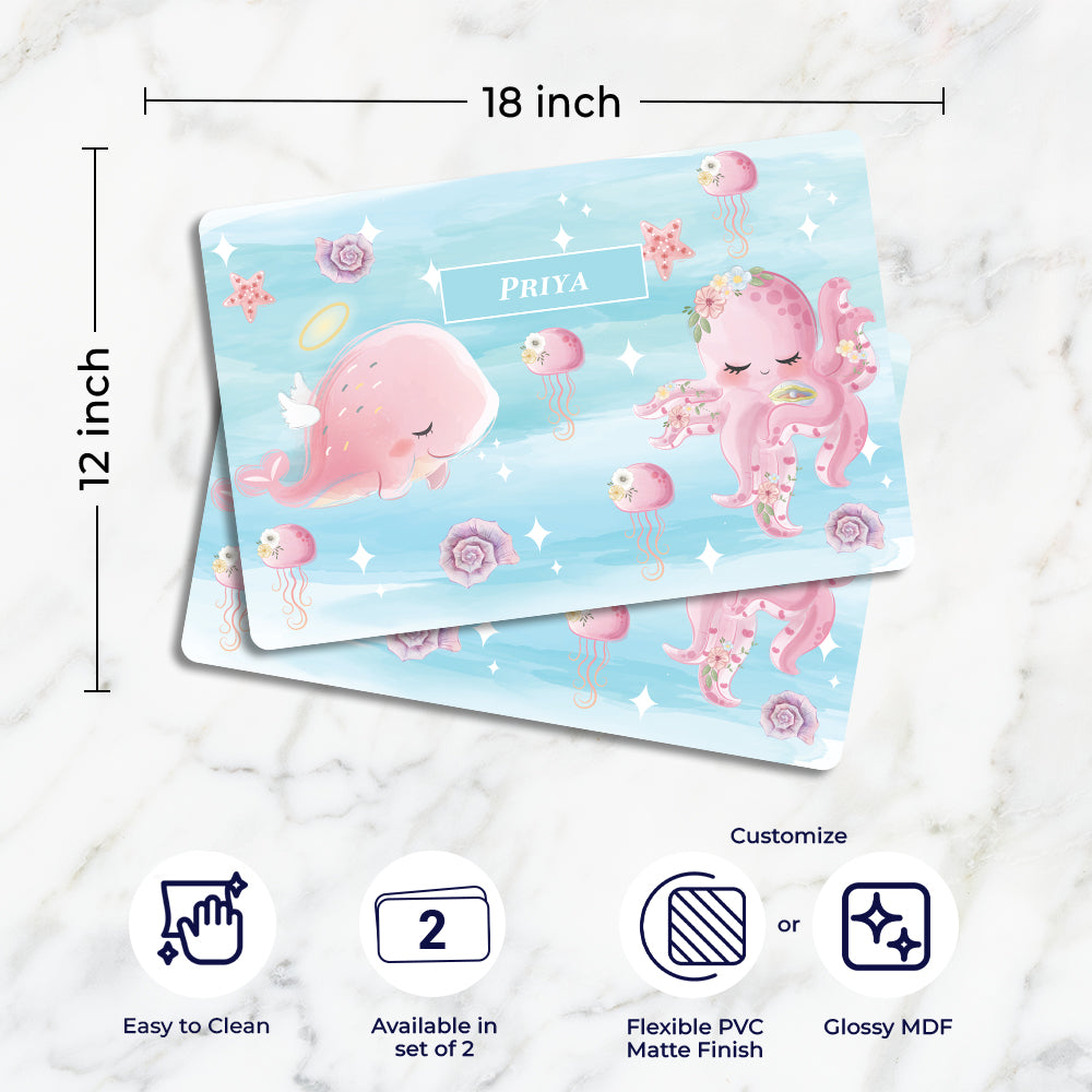 Blushing Underseas Placemat - Set of 2