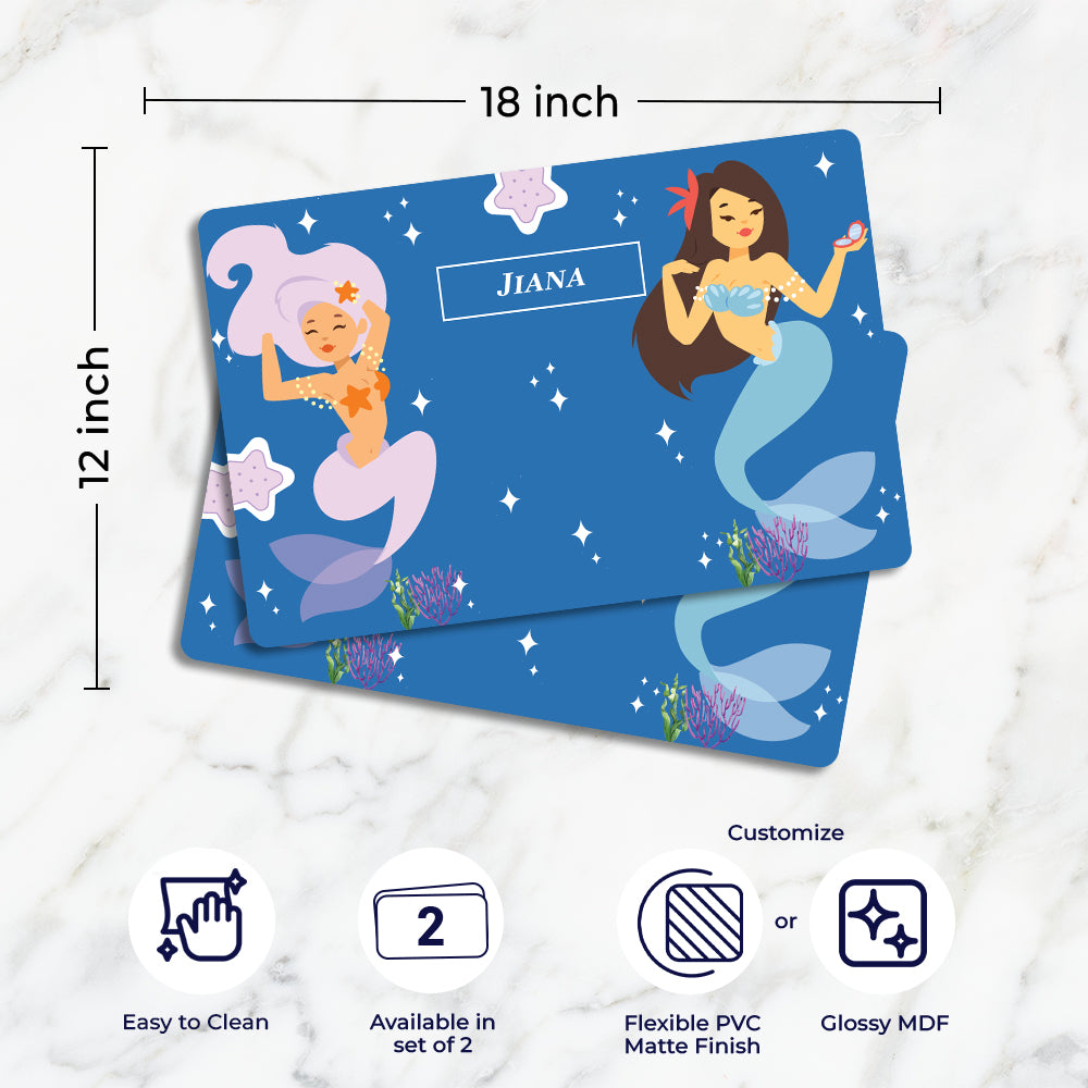 Sassy Mermaid Placemat - Set of 2