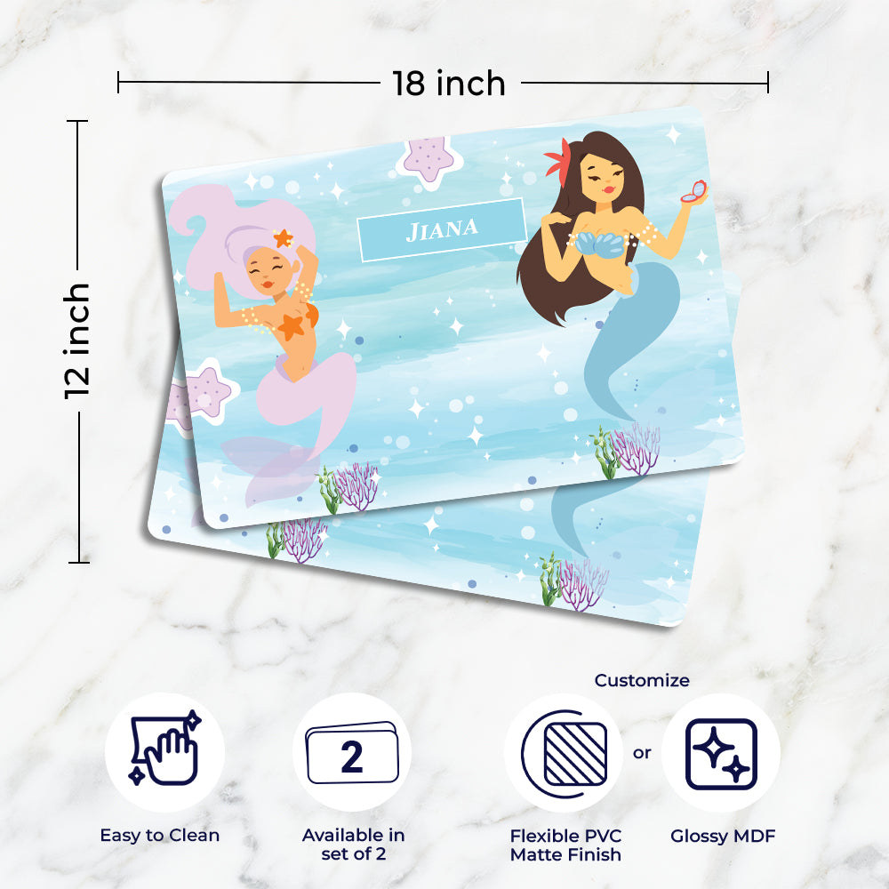 Sassy Mermaid Placemat - Set of 2