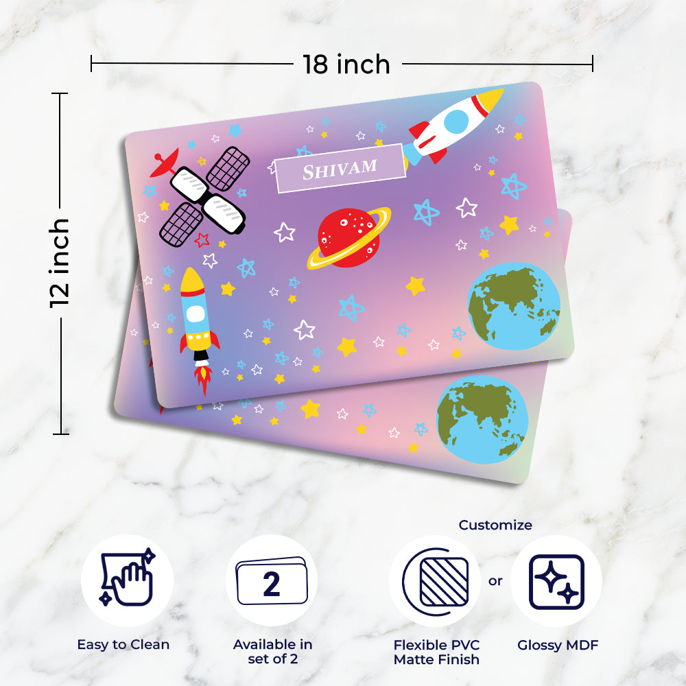 Space Satellites Placemat (kids)