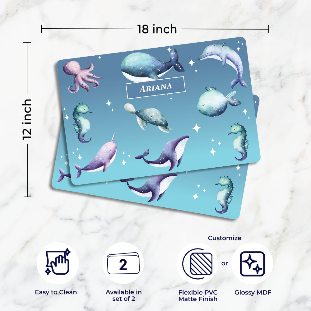 Midnight Ocean Placemat - Set of 2