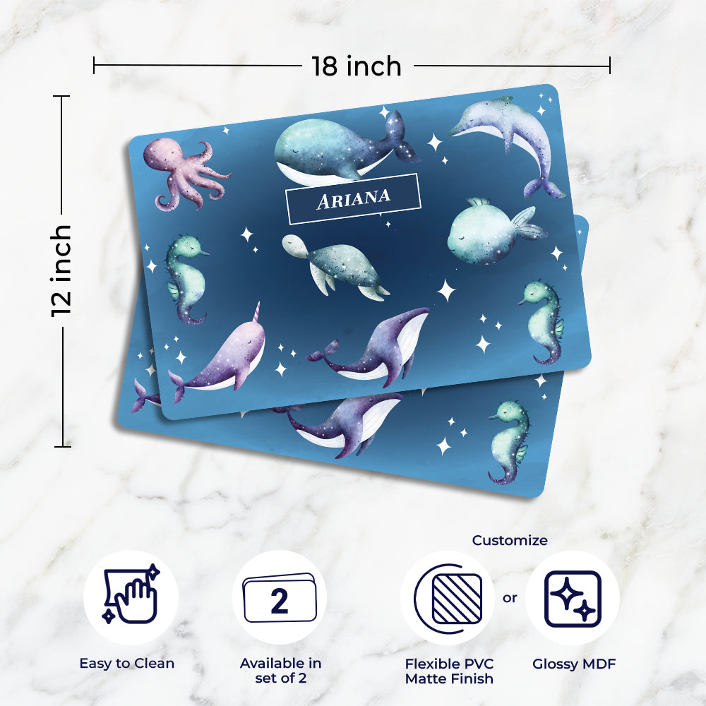 Midnight Ocean Placemat - Set of 2