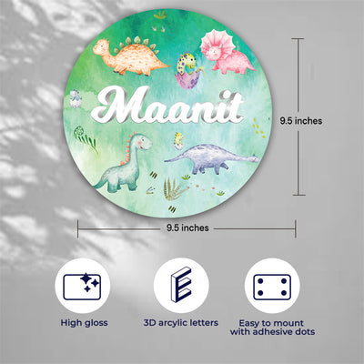 Dinoland Name Plate (Round)