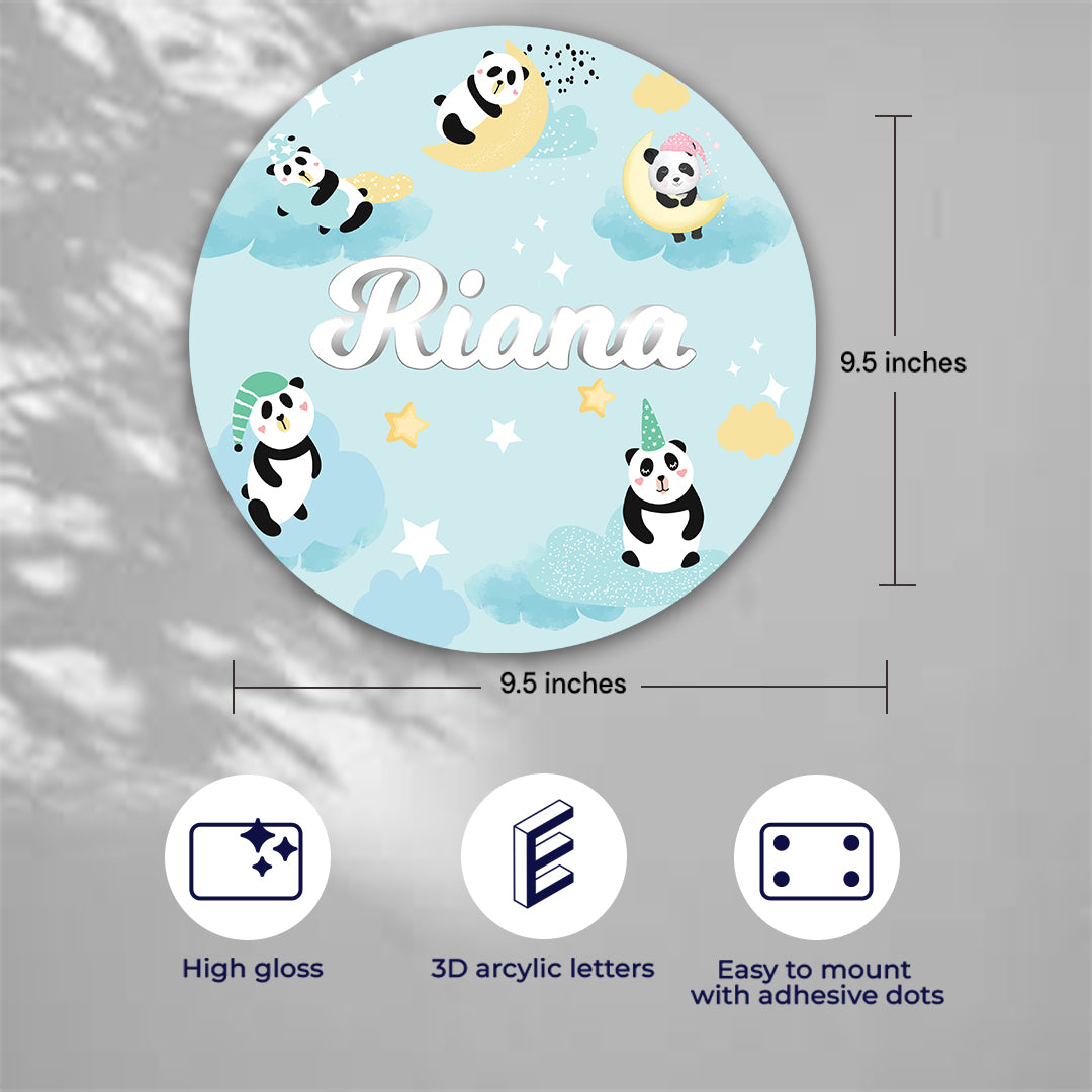 Lil Forest Friends Name Plate (Round)