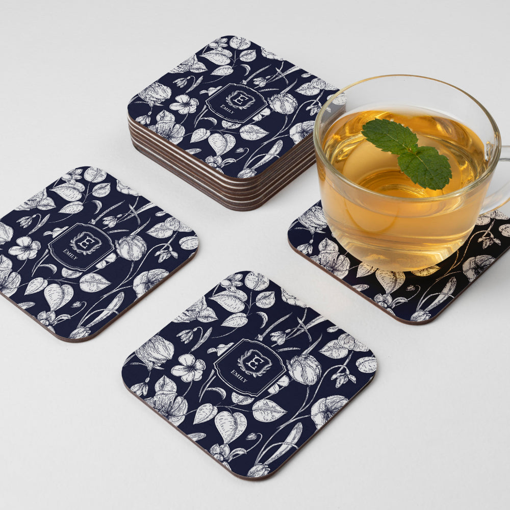 Ink Botanica Coasters