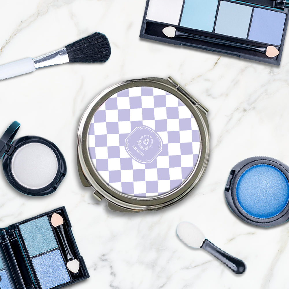 Checkered Compact Mirror