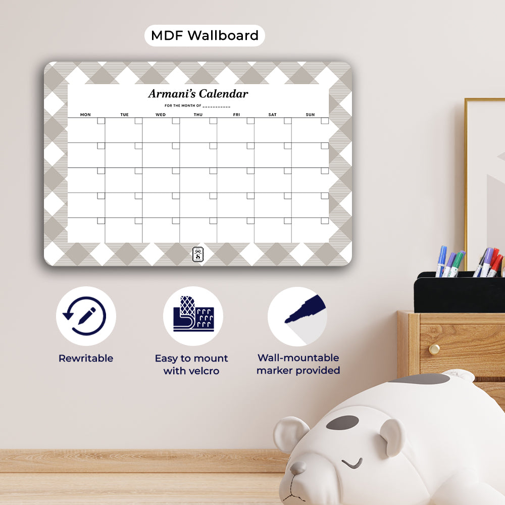 Gingham  Calendar