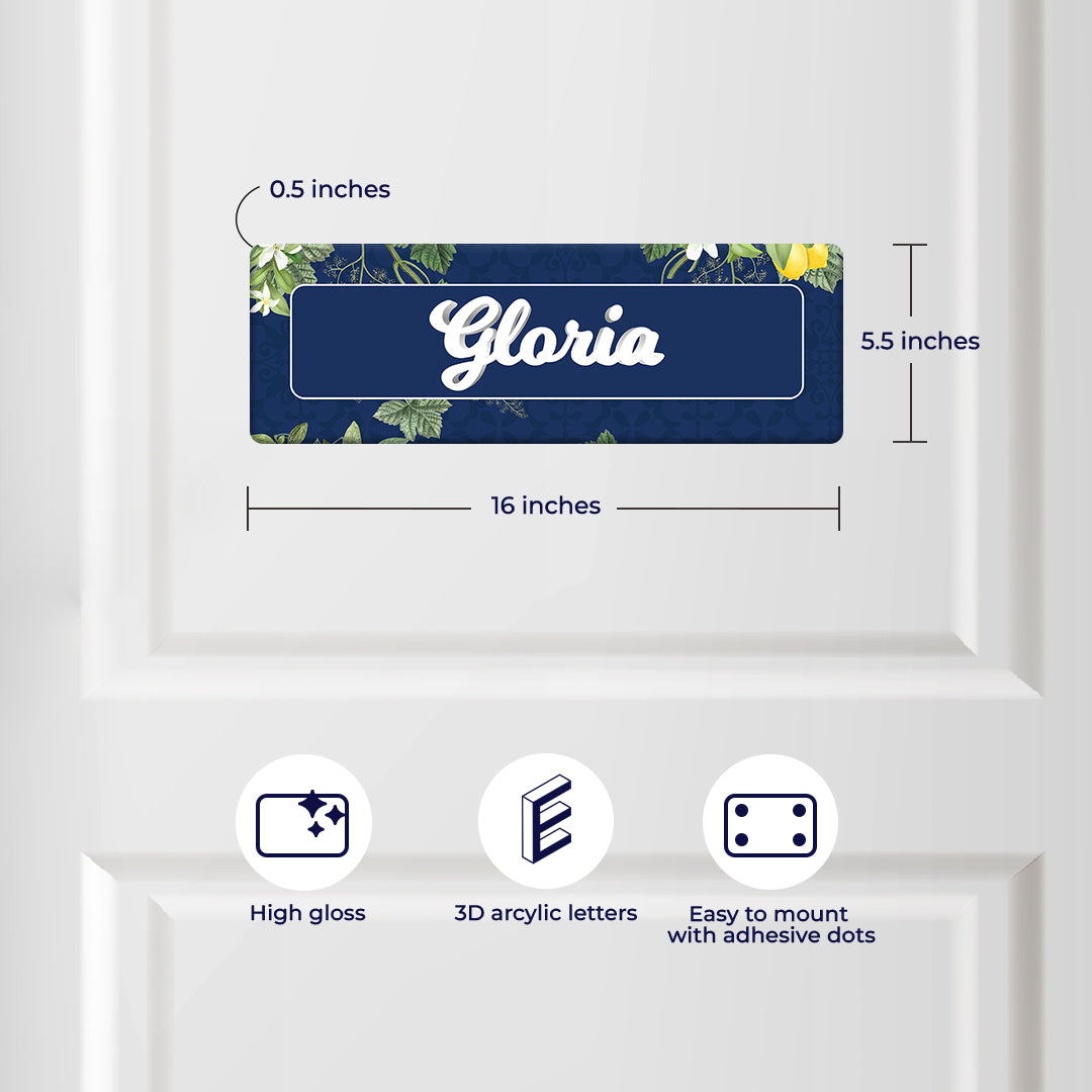 Lemon Grove  Name Plate - Petite