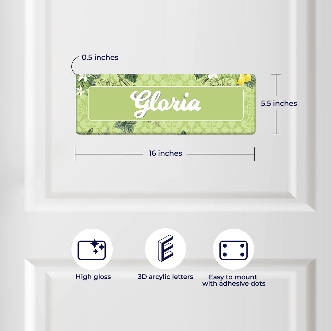 Lemon Grove  Name Plate - Petite