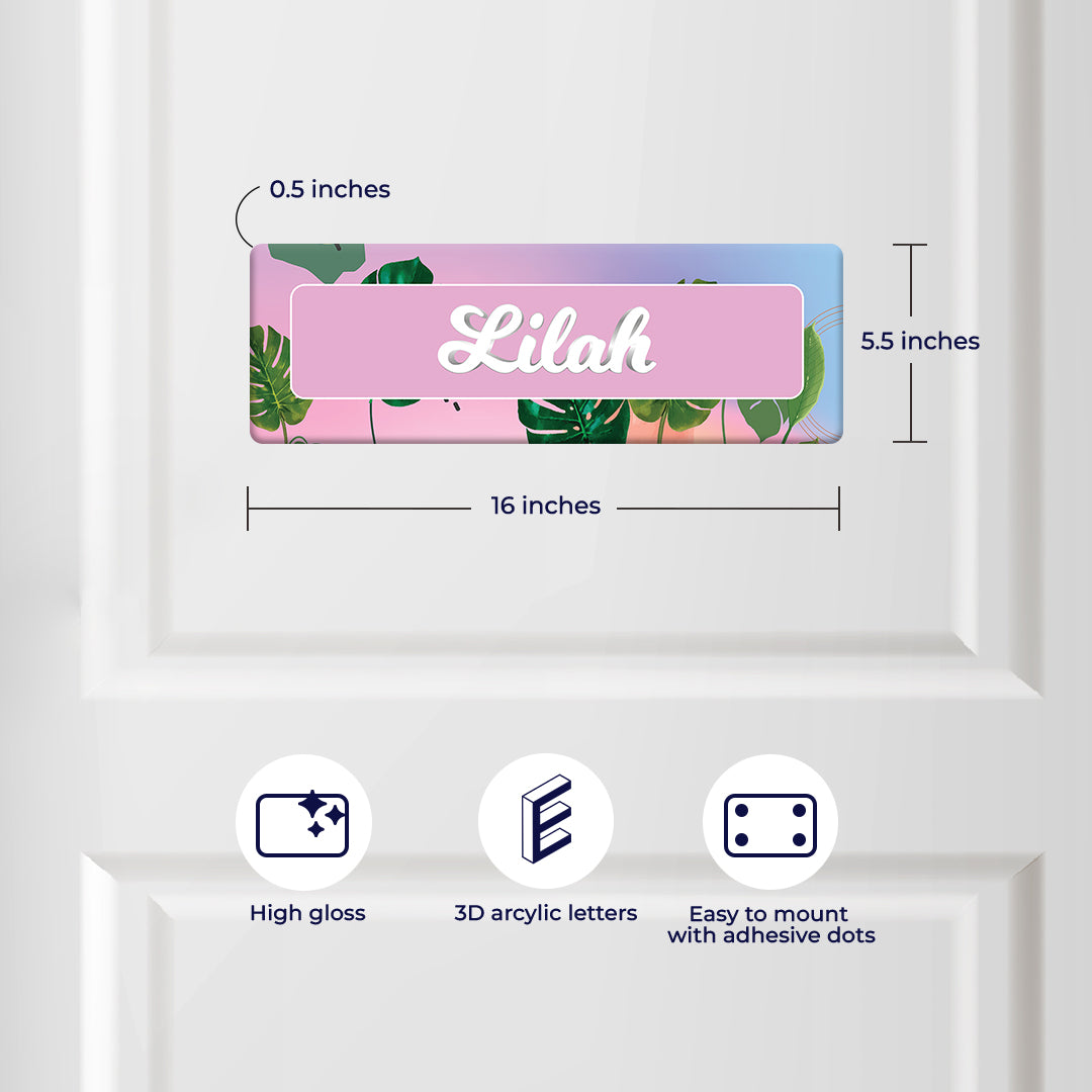 Palmscape Name Plate - Petite