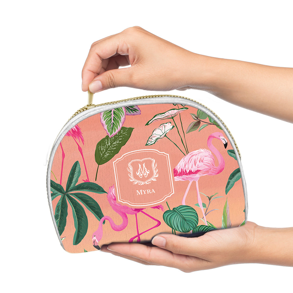 Flamingo Foliage Pouch