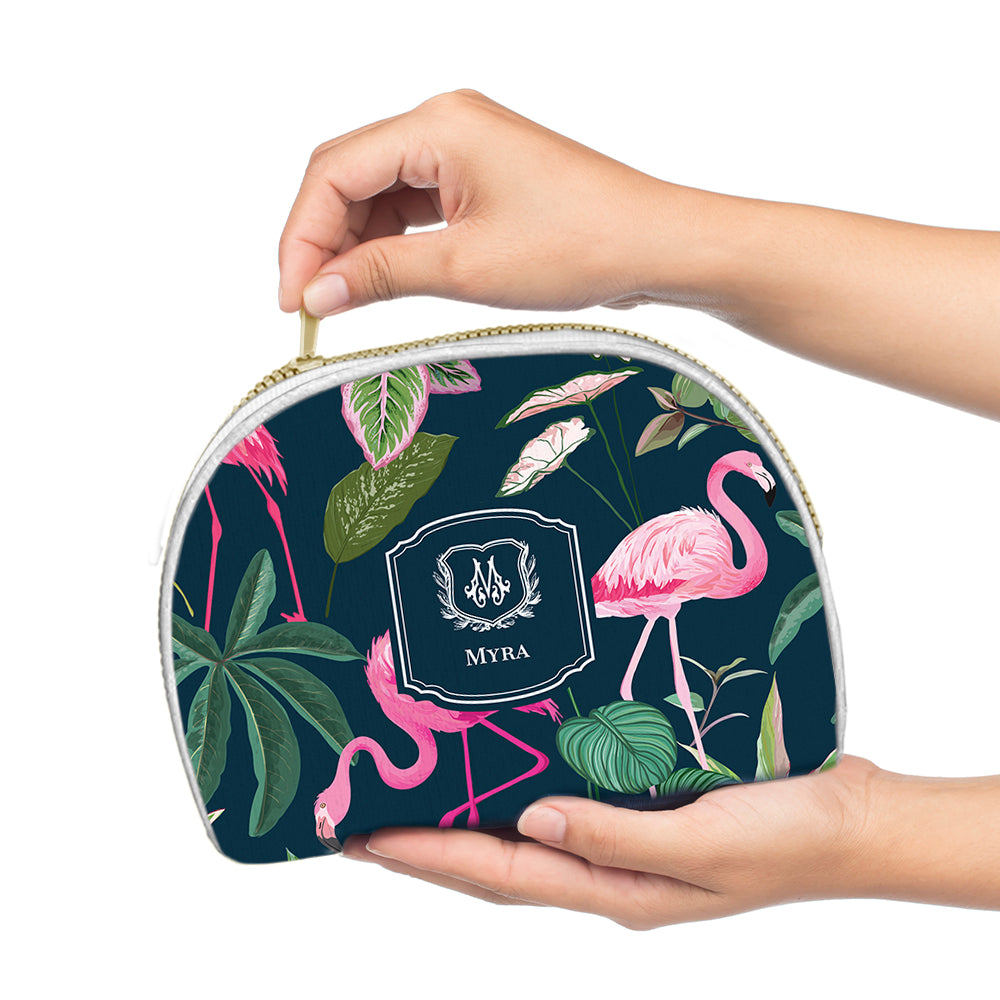 Flamingo Foliage Pouch