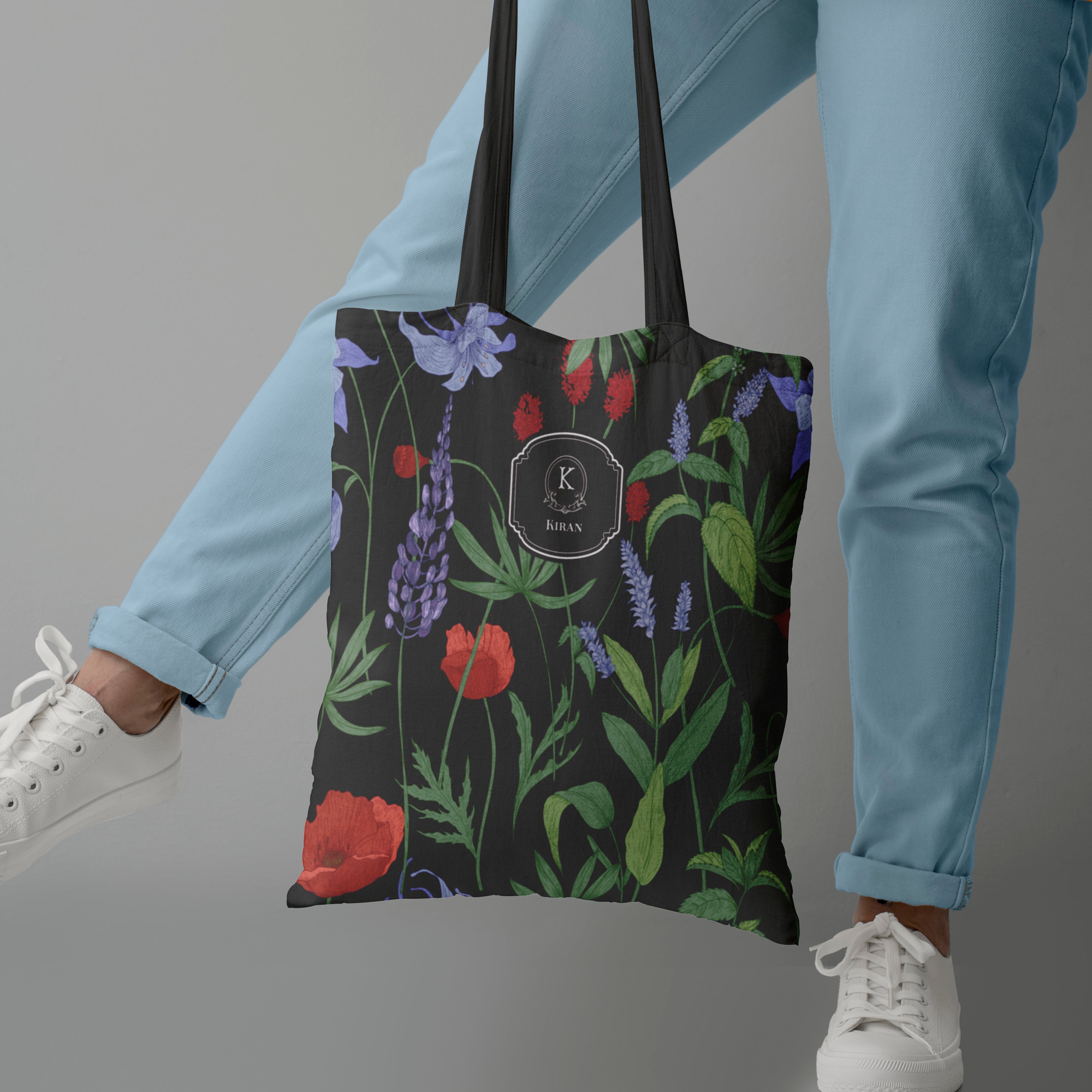 Scarlet Bloom Tote Bag