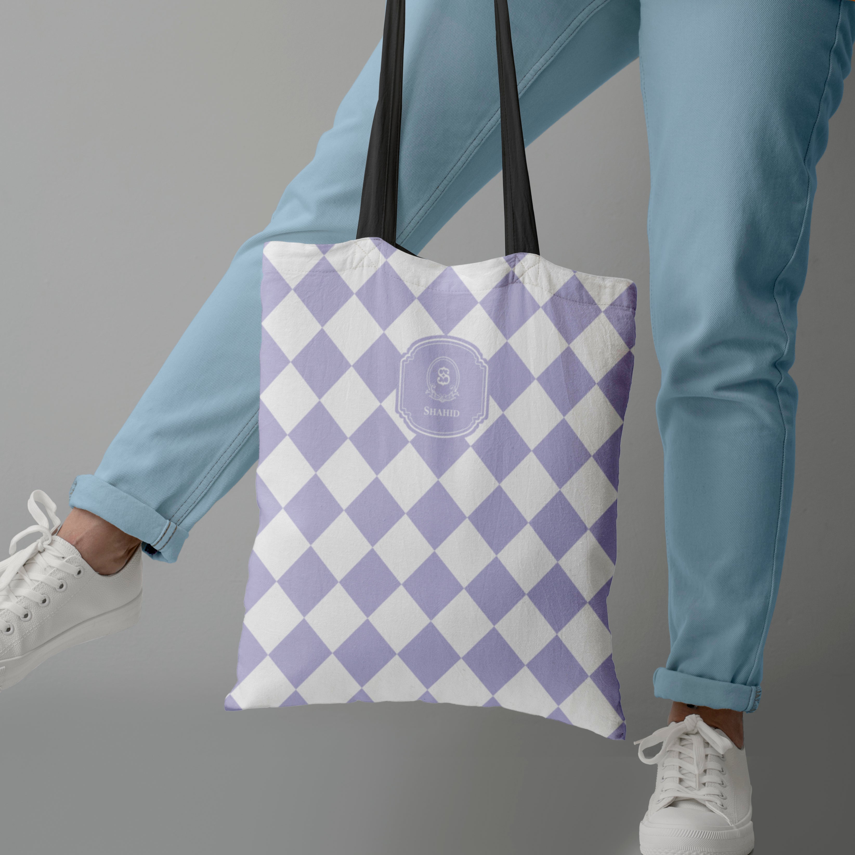 Checkered Tote Bag