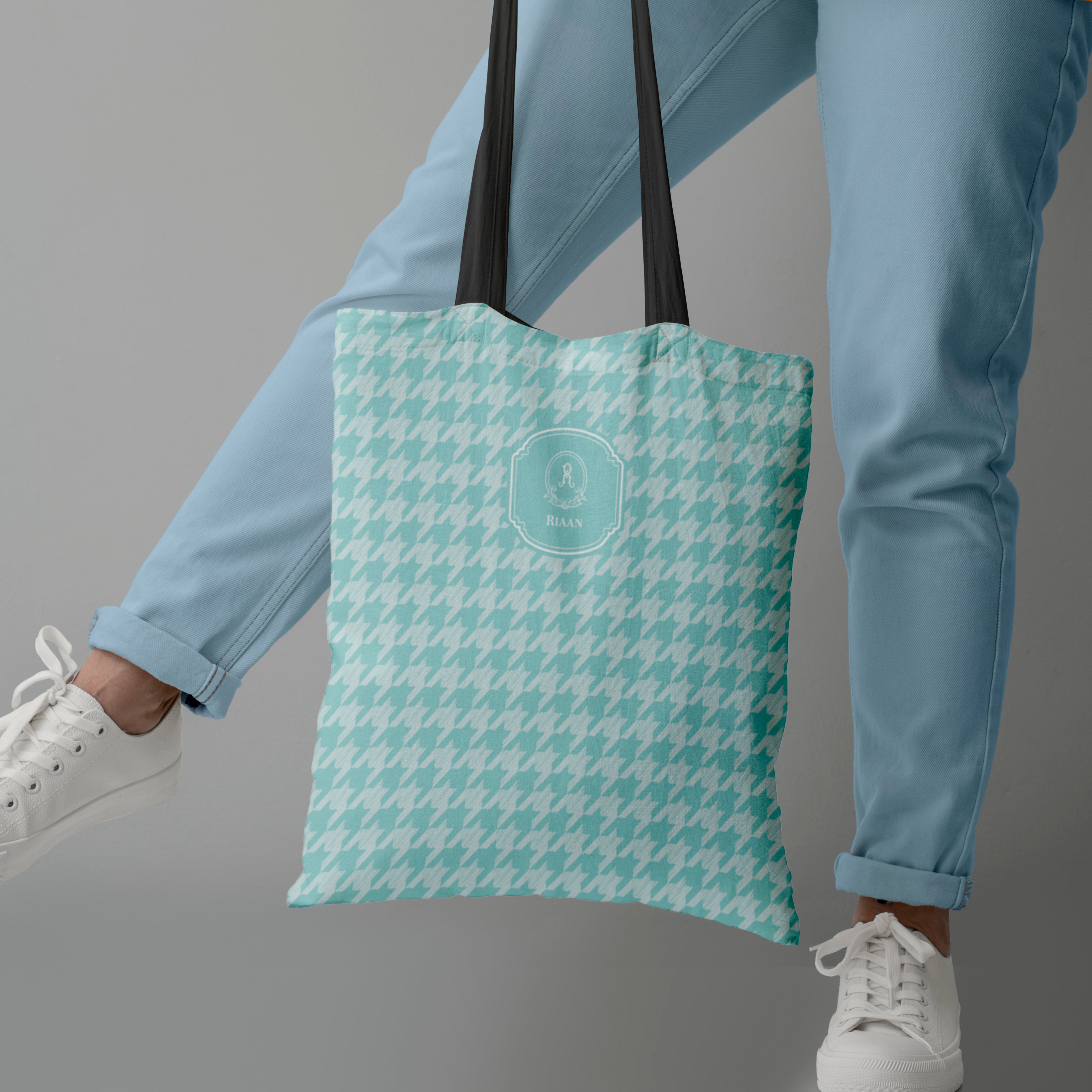 Houndstooth Tote Bag