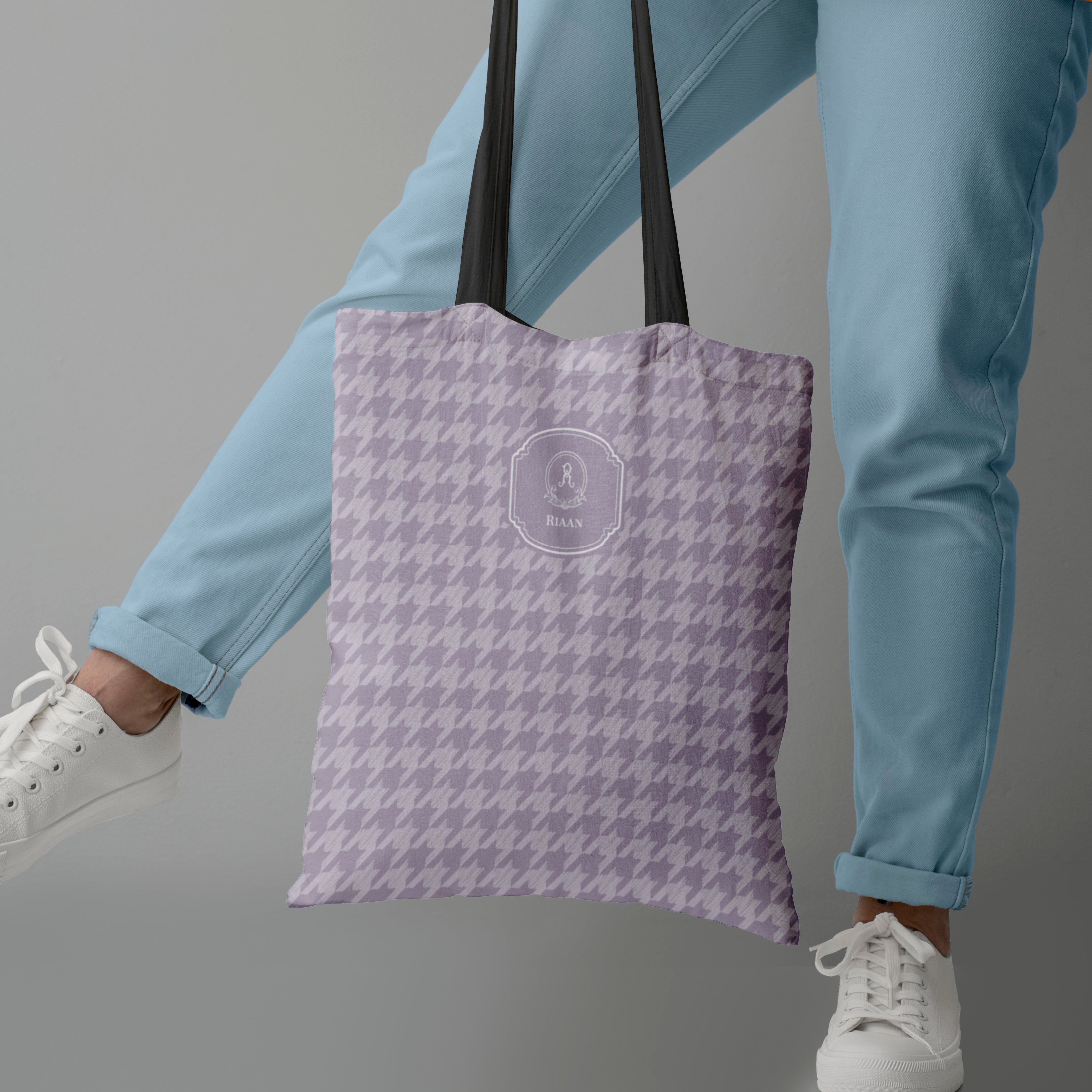 Houndstooth Tote Bag