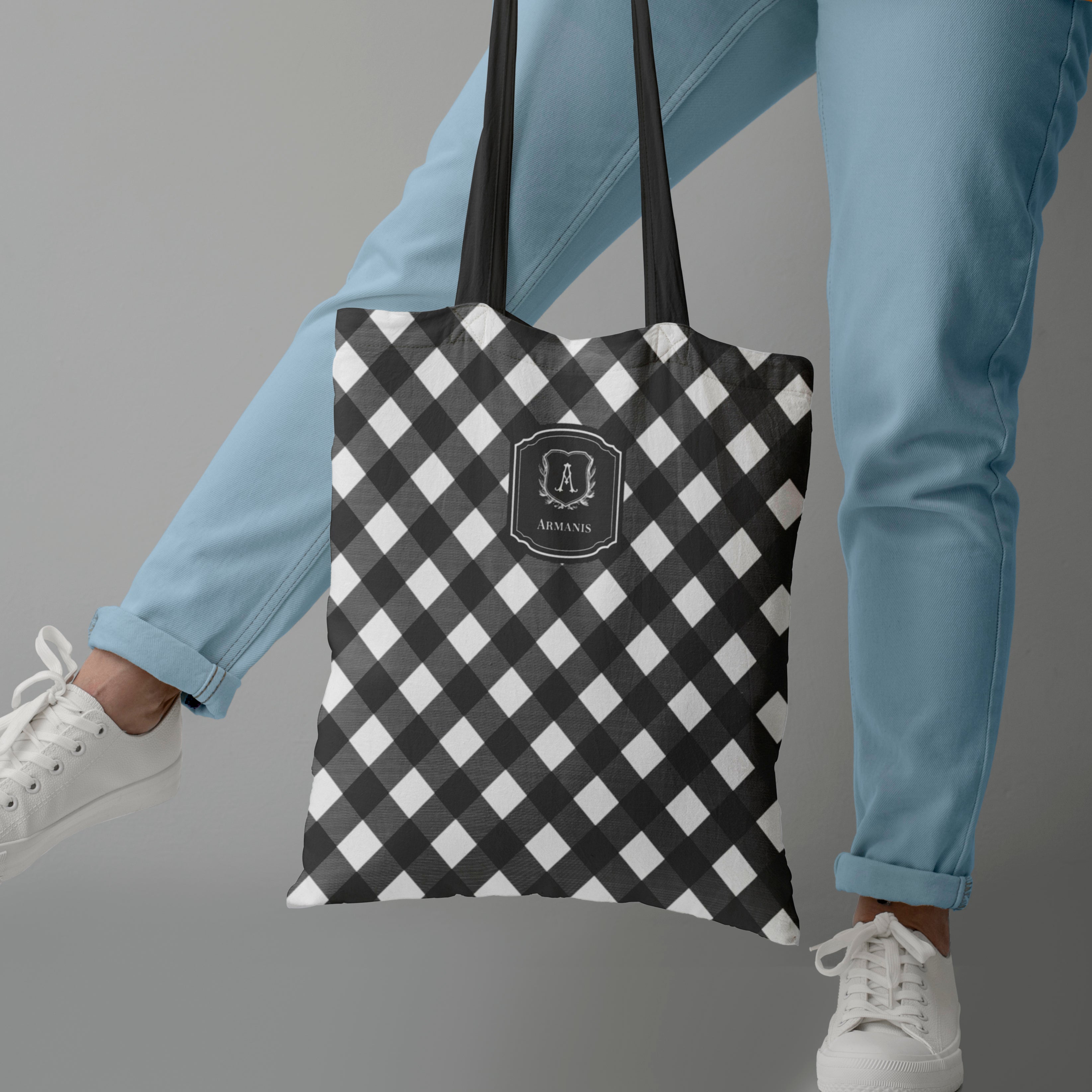 Gingham  Tote Bag