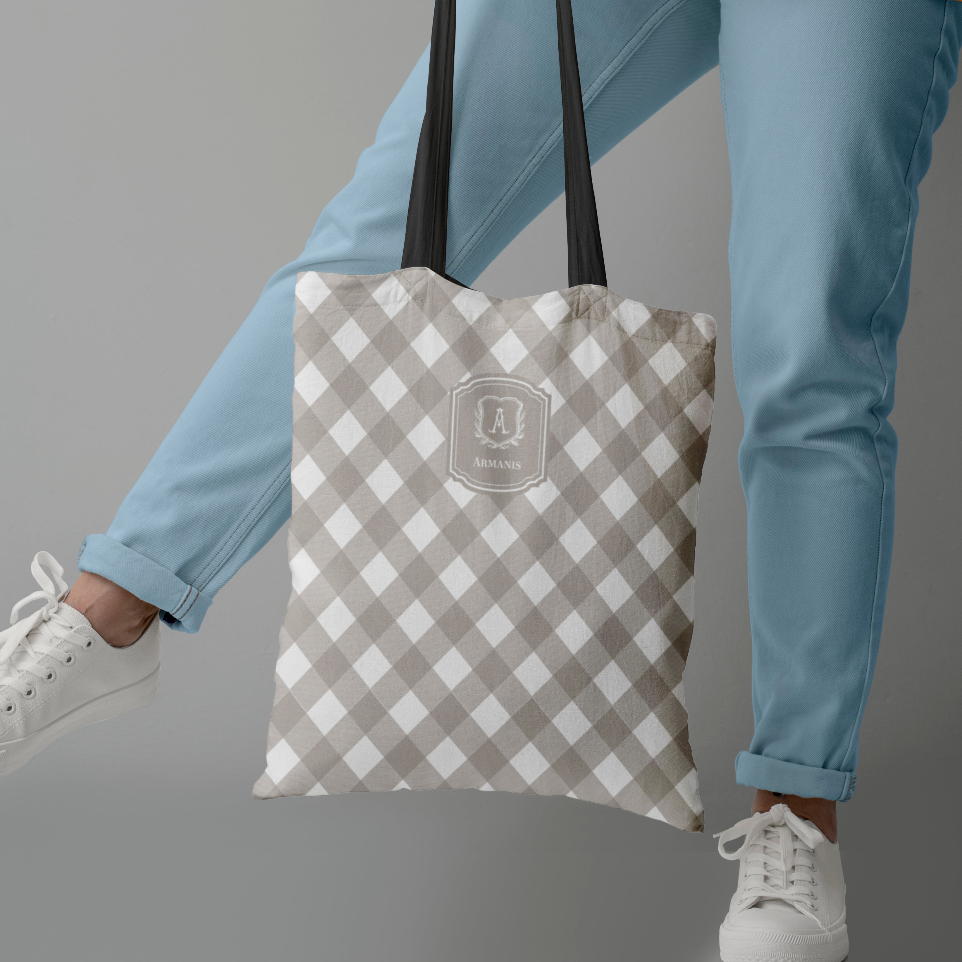 Gingham  Tote Bag