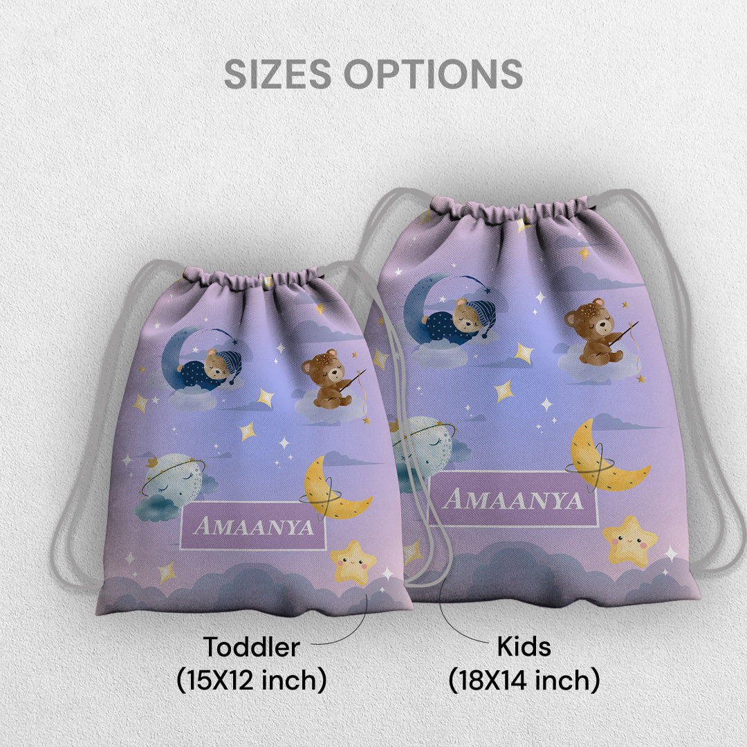 Moonlight Snuggles Drawstring Bag (kids)