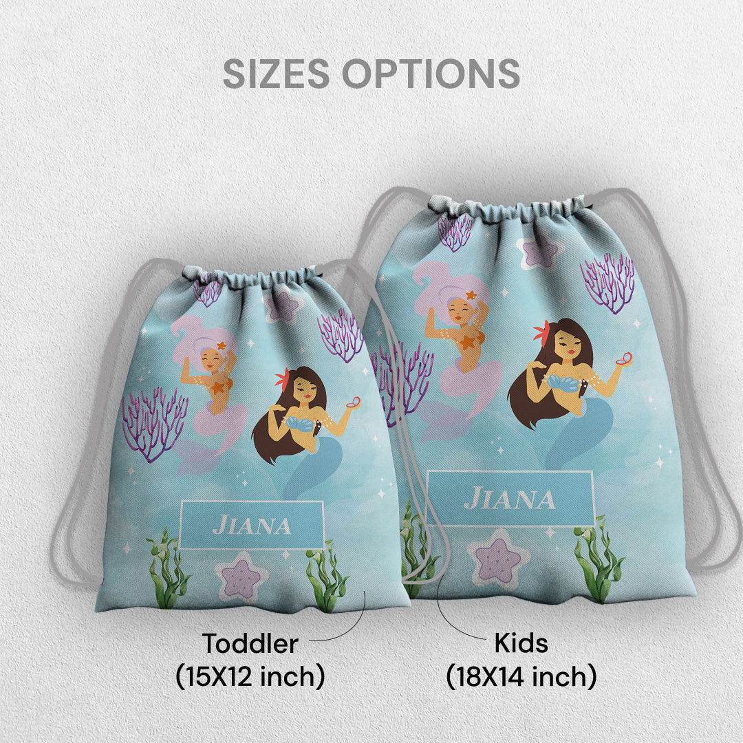 Sassy Mermaid Drawstring Bag (kids)