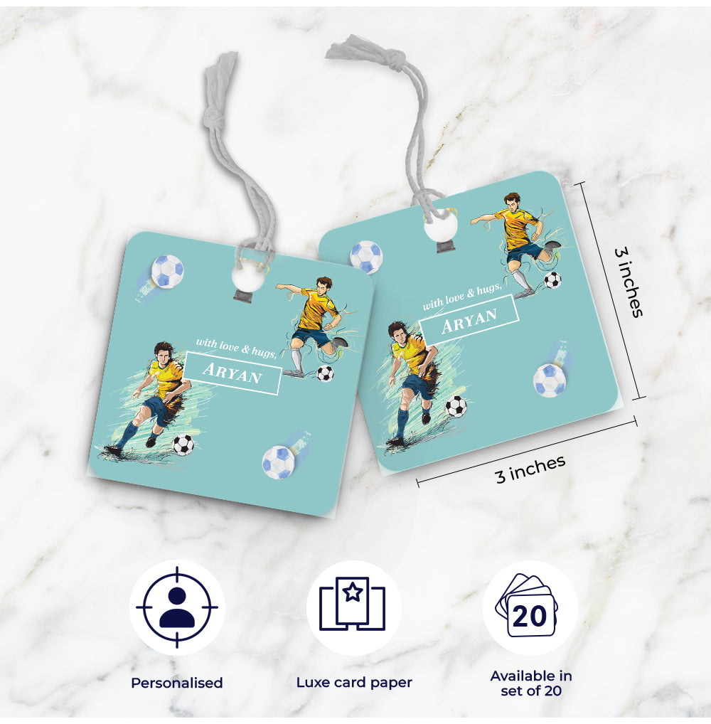 Football Fever Gift Tag (kids)