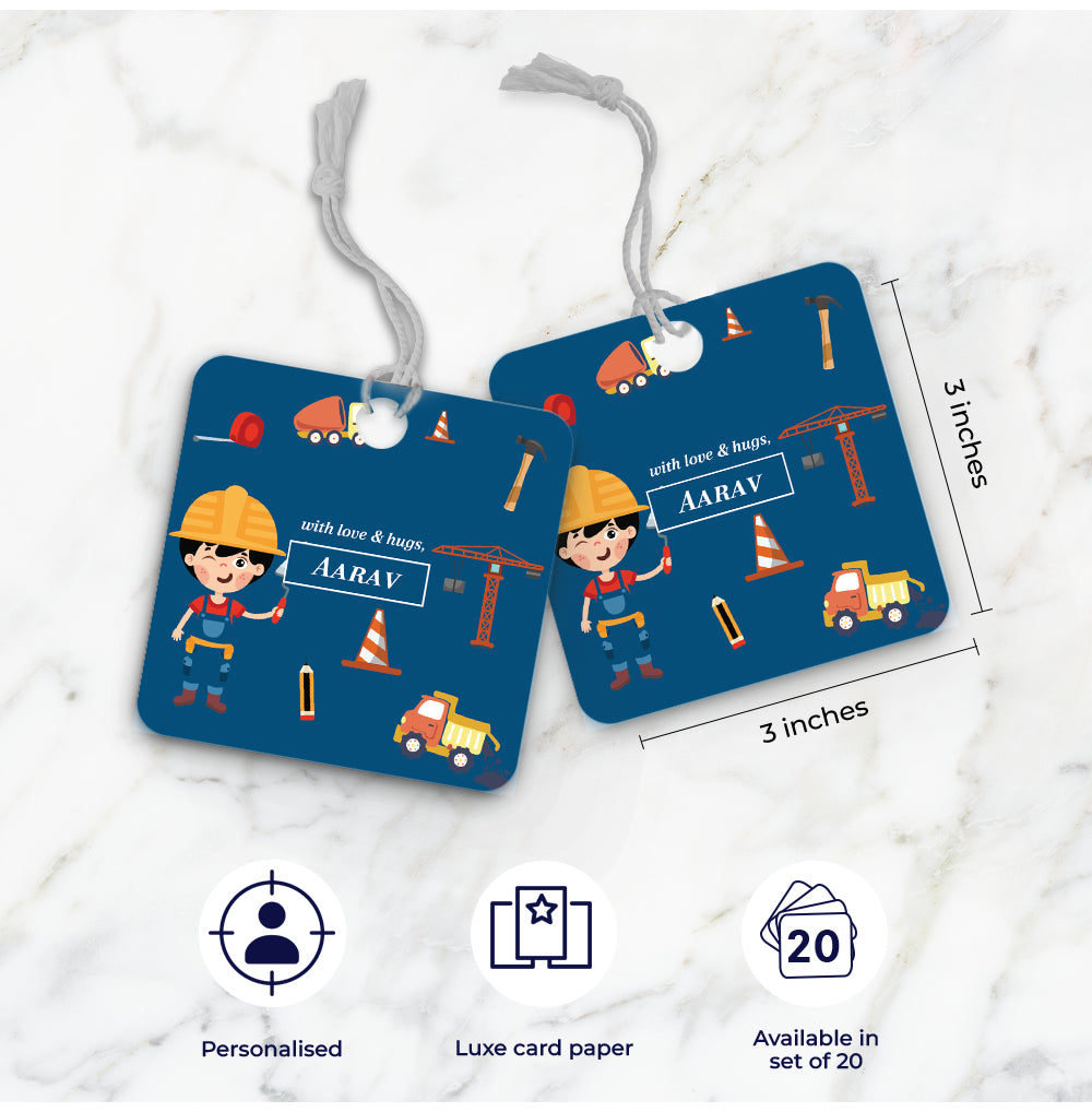 Little Builder Gift Tag (kids)