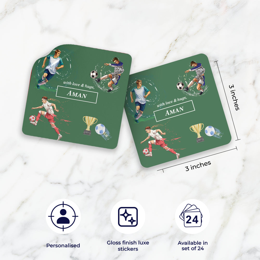 Football Fever Gift Sticker - set of 24