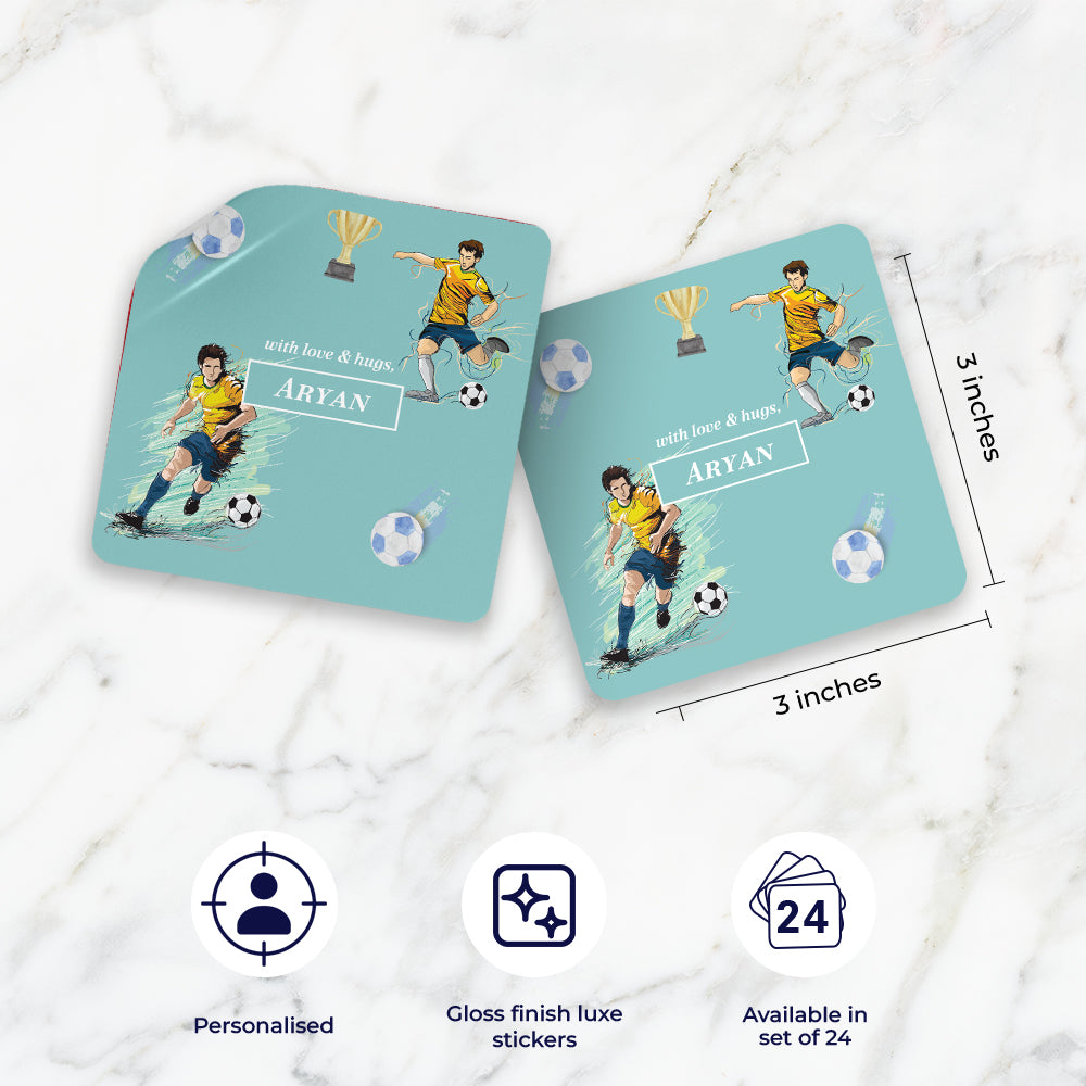 Football Fever Gift Sticker - set of 24