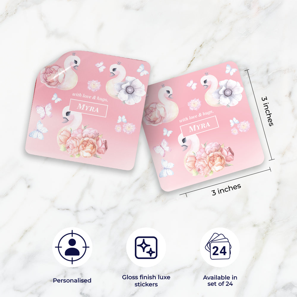 Swan Lake Garden Gift Sticker (kids)