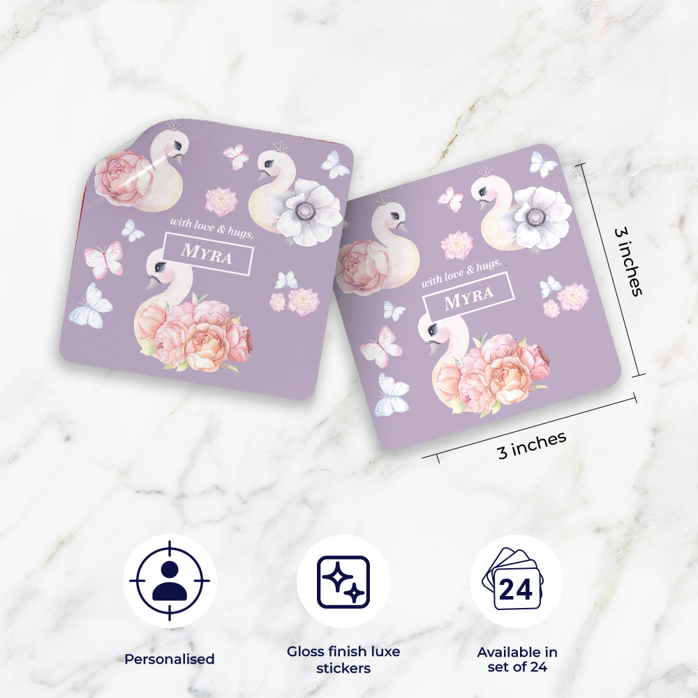 Swan Lake Garden Gift Sticker (kids)