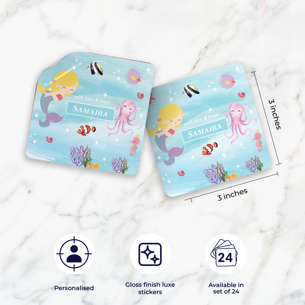 Lil Mermaid Gift Sticker - set of 24