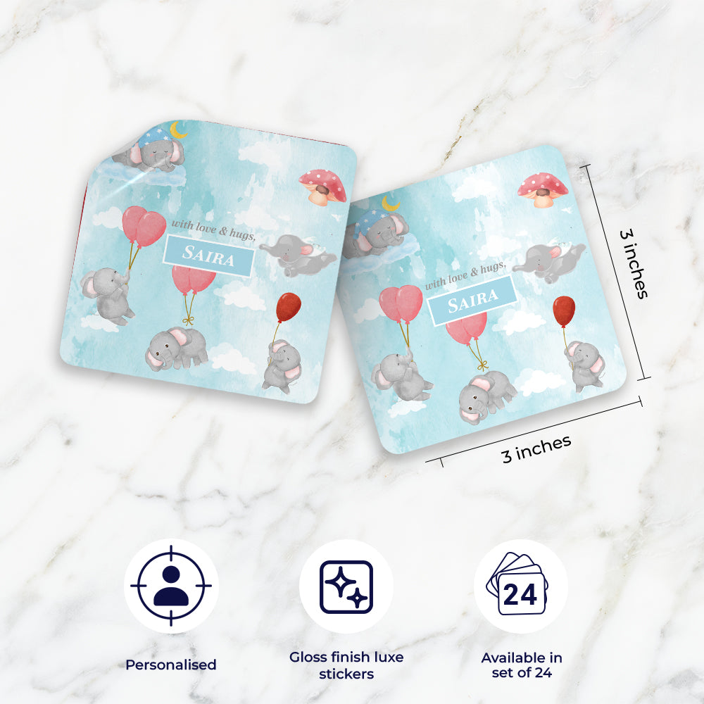 Red Balloon Ellie Gift Sticker (kids)