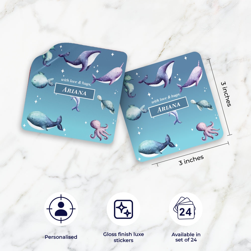 Midnight Ocean Gift Sticker (kids)